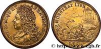 FRANCE Philippe Hecquet, doyen 1713/1714 - REFRAPPE DOYENS DE LA FACULTÉ DE MÉDECINE DE PARIS 1714 (30mm, 11,15g, 12h) -