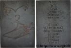 FRANCE Plaquette, Les tables de loi, I rois RELIGIONS Monnaie de Paris 1980 (89,5mm, 250,83g, 12h) -