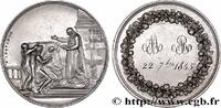 FRANCE Médaille de mariage AMOUR ET MARIAGE 1845 (29mm, 12,30g, 12h) -