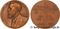 FRANCE Médaille, Emmanuel de Martonne, Président de la So SCIENCES & SCIENTIFIQUES 1953 (58?5mm, 104,89g, 12h) -