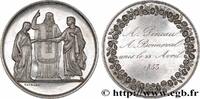 FRANCE Médaille de mariage AMOUR ET MARIAGE 1853 (36,5mm, 22,39g, 6h) -