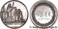 FRANCE Médaille de mariage, Connubium Christianum AMOUR ET MARIAGE 1847 (33mm, 16,82g, 12h) -