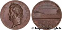 FRANCE Médaille, Inauguration du Pont de Thionville PONTS 1846 (68mm, 160,54g, 12h) -