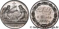 FRANCE Médaille de mariage, Evangile de St Mathieu AMOUR ET MARIAGE 1901 (30mm, 13,91g, 12h) -