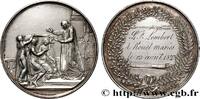 FRANCE Médaille de mariage AMOUR ET MARIAGE 1823 (41,5mm, 29,71g, 12h) -