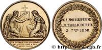FRANCE Médaille de mariage AMOUR ET MARIAGE 1838 (32mm, 14,38g, 12h) -