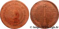 FRANCE Médaillon en terre cuite, Fontaine de la place du CHARLES X 33 - Bordeaux 1828 (114mm, 175,44g, 12h) -