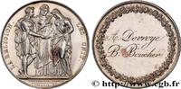 FRANCE Médaille de mariage, La Religion les unit AMOUR ET MARIAGE 1821 (36mm, 22,73g, 12h) -
