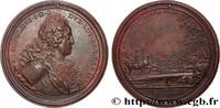 FRANCE Médaille, Prévoyance du Prince, Restauration des p PONTS France, Lorraine 1727 (62mm, 82,65g, 12h) -