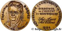 FRANCE Médaille, Henri Louis François Bordes LITTÉRATURE : ÉCRIVAINS/ÉCRIVAINES - POÈTES Monnaie de Paris 1984/1985 (67,5mm, 152,50g, 12h) -