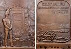 FRANCE Plaquette, Centenaire de l’école spéciale militair ARMÉES 1908 (68,5mm, 104,48g, 12h) -