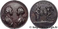 FRANCE Médaille, Mariage de l'archiduc d'Autriche et de l AMOUR ET MARIAGE Bruxelles ou Vienne 1765 (39,5mm, 23,99g, 12h) -