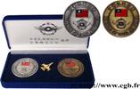 FRANCE Coffret de deux médailles, Air Force, offert par l ARMÉES n.d. (50,5mm, 206,18g, 12h) -