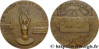 FRANCE Médaille, Ondine et la lumière QUATRIÈME RÉPUBLIQUE 1946 (69,5mm, 148,69g, 12h) -
