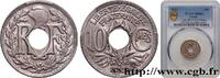 FRANCE 10 centimes Lindauer III REPUBLIC Poissy 1923 (21mm, 4g, 6h) -