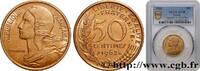 FRANCE 50 centimes Marianne, col à 4 plis V REPUBLIC Paris 1962 (25mm, 7g, 6h) -