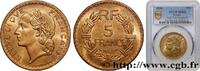 FRANCE 5 francs Lavrillier, bronze-aluminium PROVISIONAL GOVERNEMENT OF THE FRENCH REPUBLIC 1946 (31mm, 12,00g, 6h) -
