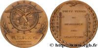 FRANCE Médaille, 50 ans d’assurance et sureté, U. S. F. & ASSURANCES 1946 (75,5mm, 163,89g, 12h) -