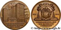 FRANCE Médaille, 100e anniversaire du Firemen’s Insurance ASSURANCES États-Unis, Newark 1955 (75mm, 197,19g, 12h) -