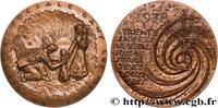 FRANCE Médaille, Sécurité sociale dans les mines, 30 ans MINES ET FORGES Monnaie de Paris 1978 (67,5mm, 180,13g, 12h) -