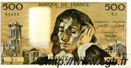 FRANCE 500 Francs PASCAL FRANCE 500 Francs PASCAL 1968 AU- -