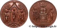 FRANCE Médaille de Baptême, Communion et Confirmation RELIGIONS 1853-1864 (68,5mm, 142,95g, 12h) -