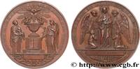 FRANCE Médaille de baptême, communion et confirmation RELIGIONS 1856-1869 (68,5mm, 164,47g, 12h) -
