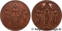 FRANCE Médaille de Baptême, Communion et Confirmation RELIGIONS 1865 (68,5mm, 141,68g, 12h) -