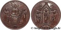 FRANCE Médaille de Baptême, Communion et Confirmation RELIGIONS 1847-1859 (68,5mm, 141,60g, 12h) -