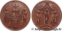 FRANCE Médaille de Baptême, Communion et Confirmation RELIGIONS 1869-1882 (68,5mm, 142,09g, 12h) -