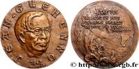 FRANCE Médaille, Jean Guéhenno LITTÉRATURE : ÉCRIVAINS/ÉCRIVAINES - POÈTES Monnaie de Paris 1963 (67mm, 160,49g, 12h) -