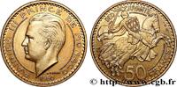 MONACO Essai de 50 Francs prince Rainier III MONACO Paris 1950 (27mm, 8,21g, 6h) -