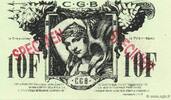 FRANCE regionalism and miscellaneous 10 Francs Spécimen FRANCE regionalism and miscellaneous 10 Francs Spécimen 1993 UNC -