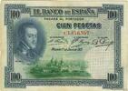 SPAIN 100 Pesetas SPAIN 100 Pesetas 1925 VF -