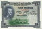 SPAIN 100 Pesetas SPAIN 100 Pesetas 1925 AU- -