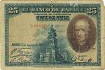SPAIN 25 Pesetas SPAIN 25 Pesetas 1928 VG -