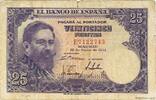 SPAIN 25 Pesetas SPAIN 25 Pesetas 1954 F -