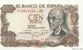 SPAIN 100 Pesetas SPAIN 100 Pesetas 1970 AU -
