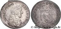 FRANCE Douzième d'écu, portrait apollinien LOUIS XIV THE SUN KING Aix-en-Provence 1664 (20mm, 2,21g, 6h) -