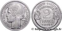 FRANCE 2 francs Morlon, aluminium PROVISIONAL GOVERNEMENT OF THE FRENCH REPUBLIC Beaumont-Le-Roger 1946 (27mm, 2,26g, 6h) -