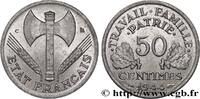 FRANCE 50 centimes Francisque, légère FRENCH STATE Castelsarrasin 1944 (18mm, 0,69g, 6h) -