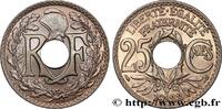 FRANCE 25 centimes Lindauer III REPUBLIC 1922 (24mm, 4,88g, 6h) -