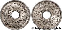 FRANCE 25 centimes Lindauer, Cmes souligné III REPUBLIC 1915 (24mm, 5,11g, 6h) -