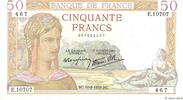 FRANCE 50 Francs CÉRÈS modifié FRANCE 50 Francs CÉRÈS modifié 1939 VF -
