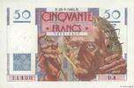 FRANCE 50 Francs LE VERRIER FRANCE 50 Francs LE VERRIER 1946 UNC- -