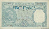 FRANCE 20 Francs BAYARD FRANCE 20 Francs BAYARD 1919 VF -