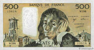 FRANCE 500 Francs PASCAL FRANCE 500 Francs PASCAL 1989 UNC- -