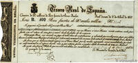SPAIN 100 Pesos Fuerte SPAIN 100 Pesos Fuerte 1837 UNC- -