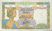 FRANCE 500 Francs LA PAIX FRANCE 500 Francs LA PAIX 1940 VF -