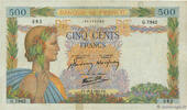 FRANCE 500 Francs LA PAIX FRANCE 500 Francs LA PAIX 1943 F+ -